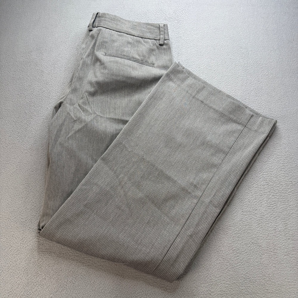 Express Design Studio Dress Pants Womens 8 Grey Polyester Blend Wide Leg Work
